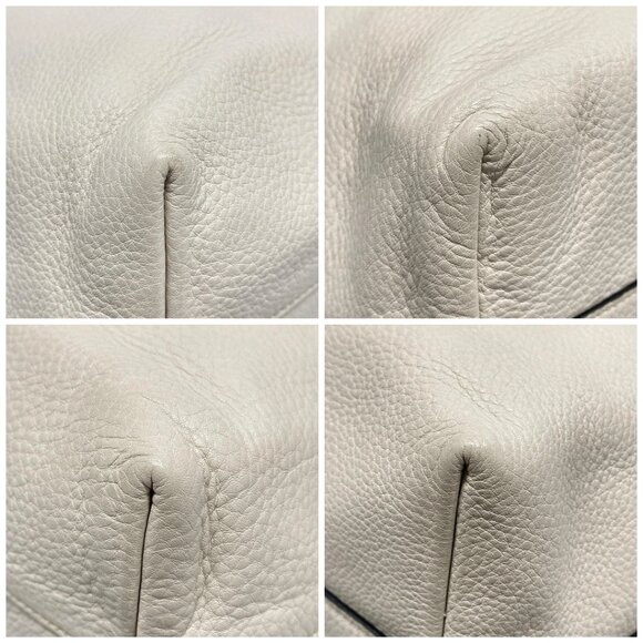 Auth PRADA - Cream Leather Tote Bag - Picture 16 of 16